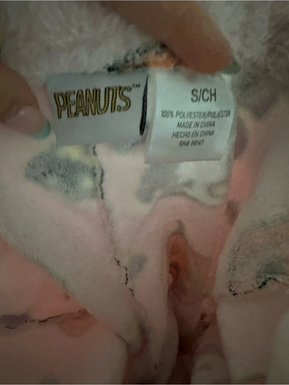 Peanuts soft pink